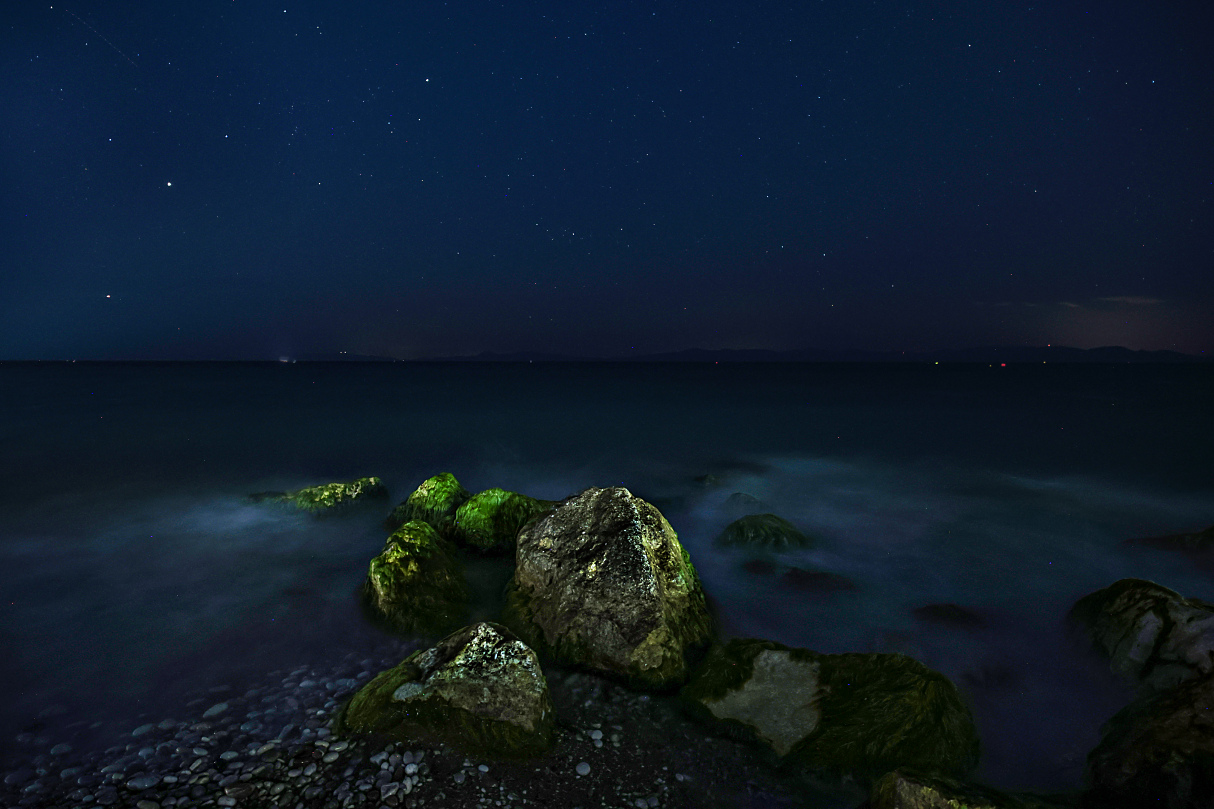 Nachts am Mittelmeer