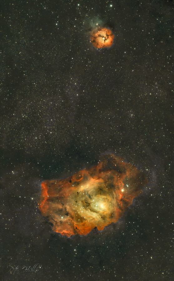 Lagunennebel M8 und Trifidnebel M20