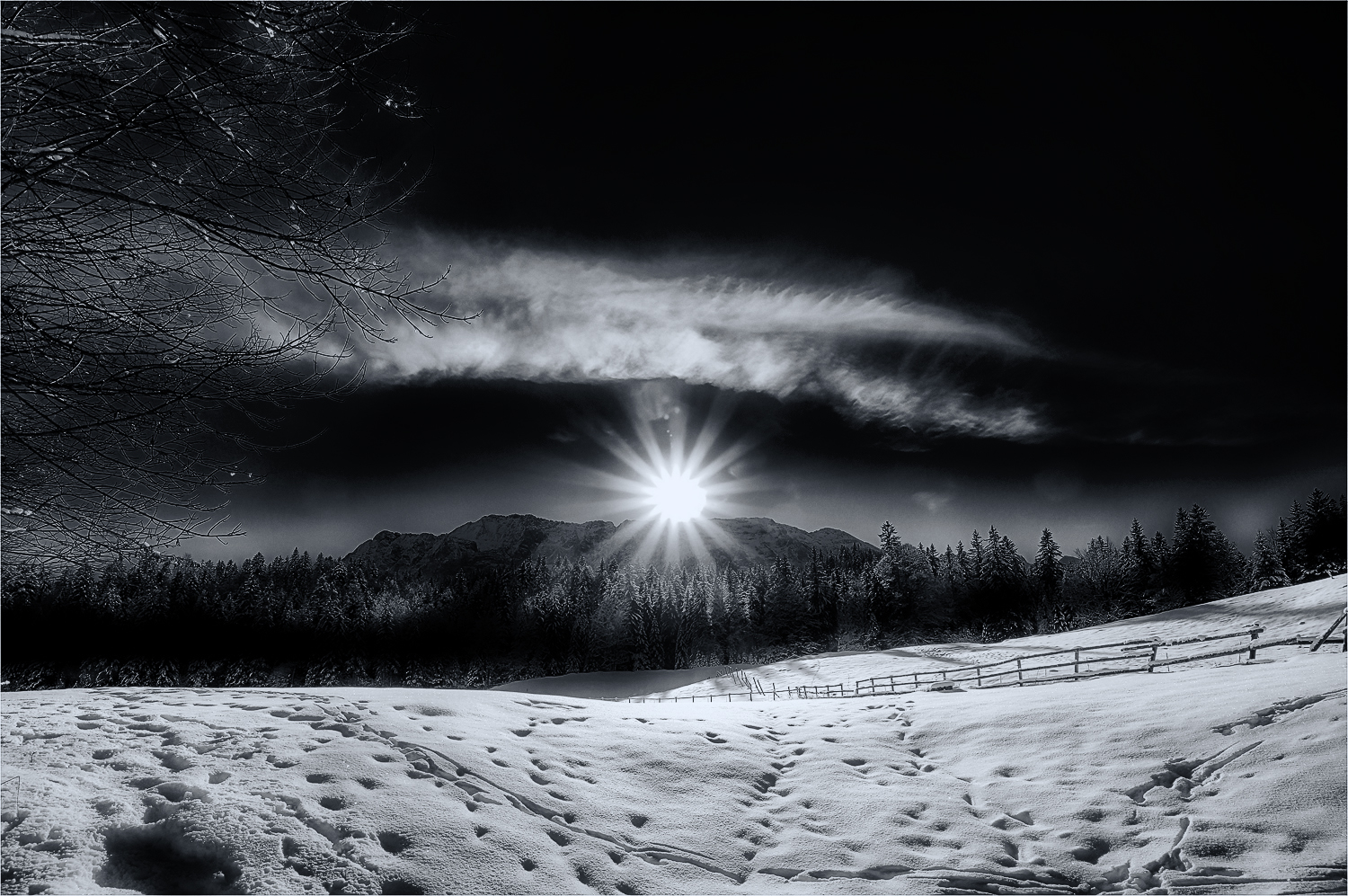 In der Nähe von Schloss Elmau ...