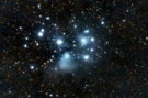Die Plejaden mit dem Teleobjektiv (Crop)
